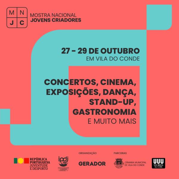 Mostra Nacional Jovens Criadores, de 27 a 29 de outubro em Vila do Conde