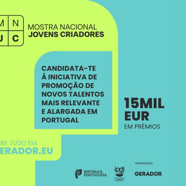 Mostra Nacional Jovens Criadores (MNJC), candidaturas até 6 de setembro