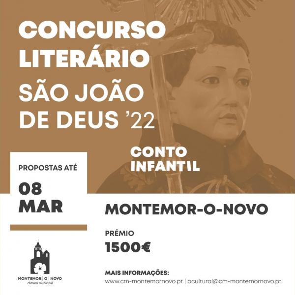 Município de Montemor-o-Novo lança Concurso literário Conto infantil sobre São João de Deus