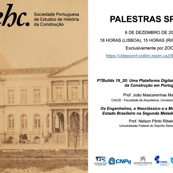 Palestras SPEHC 2023, dia 6 de dezembro às 18h00, exclusivamente por zoom