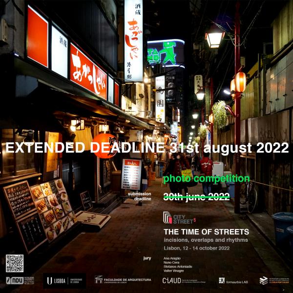 Photo Competition Call, intitulada  STREET PHOTOGRAPHY COMPETITION, até 30 de agosto