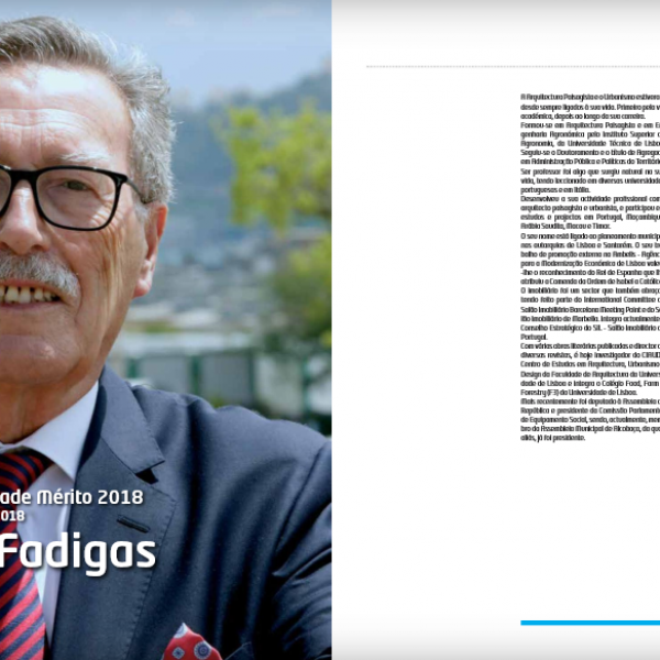 Professor Leonel Fadigas recebe Prémio Personalidade de Mérito 2018 pelo Magazine Imobiliário
