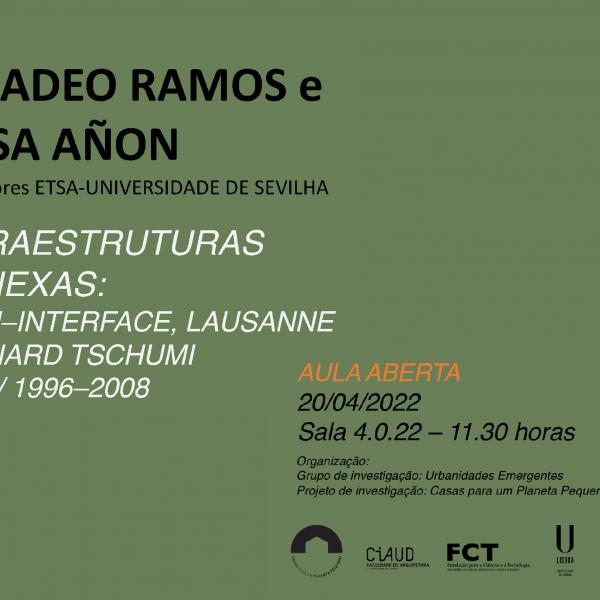 Professora Margarida Louro organiza conferência com Professores Amadeu Ramos e Rosa Añon, Professores ETSA-Universidade de Sevilha, proferem palestra sobre 