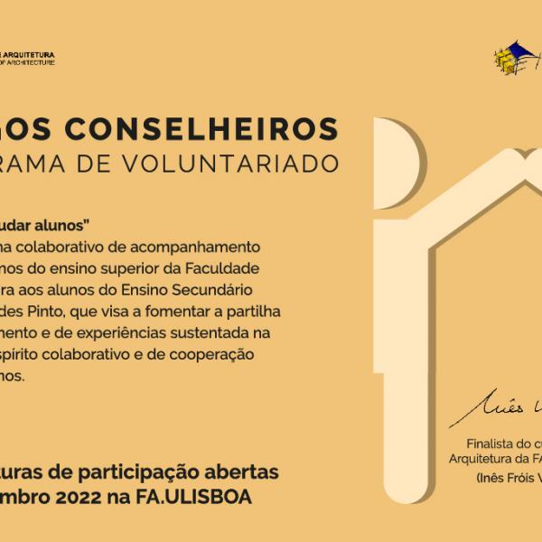 Programa de Voluntariado “ Amigos Conselheiros”, da FA.ULisboa