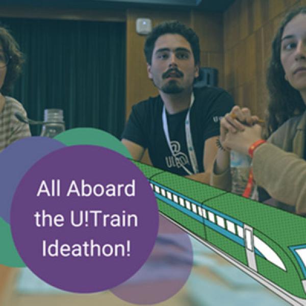 TODOS A BORDO DO U!TRAIN IDEATHON!  De 27 de novembro a 1 de dezembro 2023. Inscrições até 20 de novembro