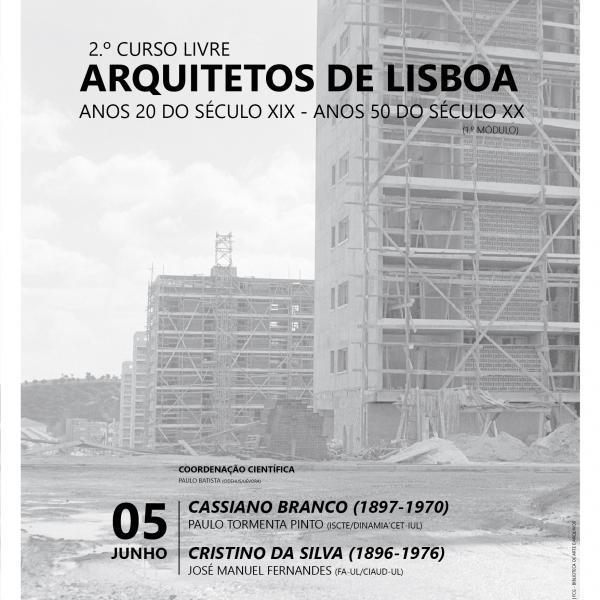 Última sessão do 2.º Curso livre “Arquitetos de Lisboa”