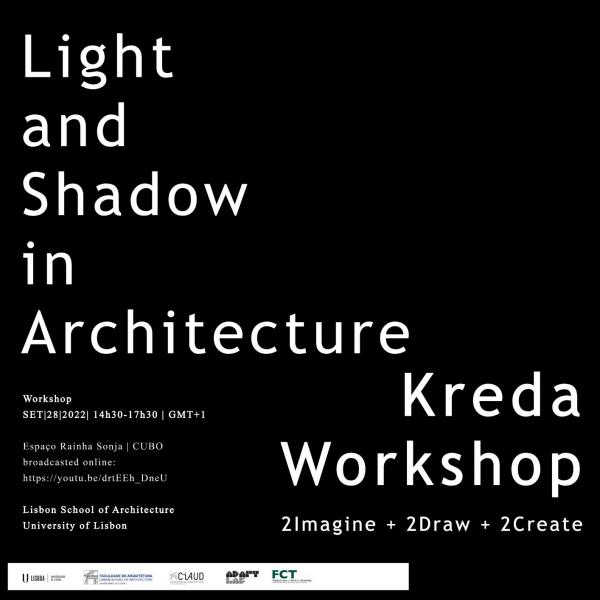 Workshop Luz e Sombra em Arquitetura, dia 28 de setembro, 14h30